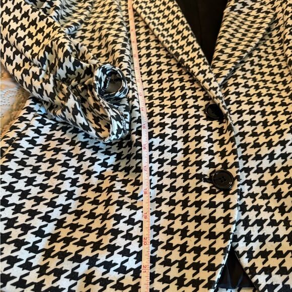 Versona Black and White Houndstooth Blazer size Large - Picture 11 of 13